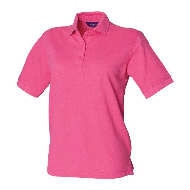 Henbury Women's 65/35 Polo Shirt Modern Fit Washable 60Â°C Workwear Top