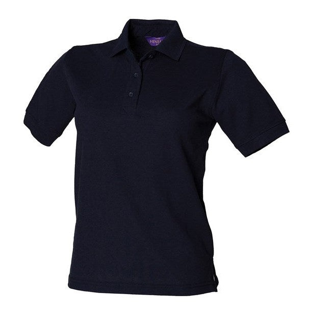 Henbury Women's 65/35 Polo Shirt Modern Fit Washable 60Â°C Workwear Top