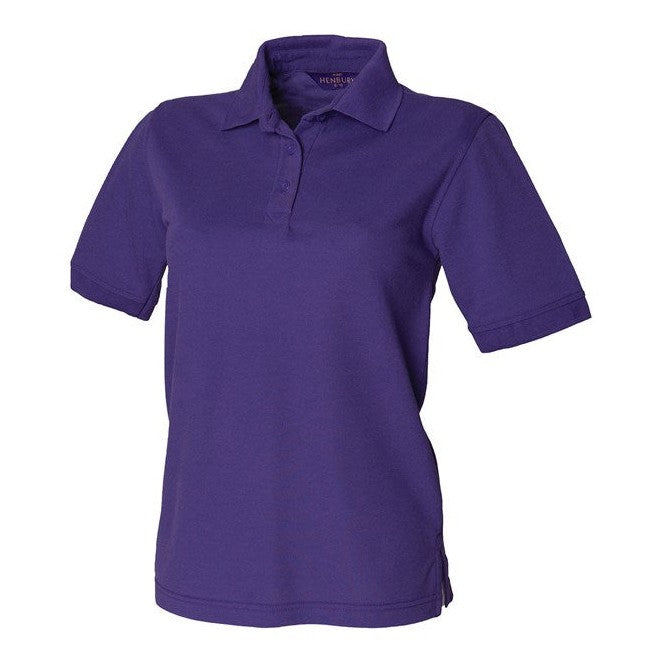 Henbury Women's 65/35 Polo Shirt Modern Fit Washable 60Â°C Workwear Top