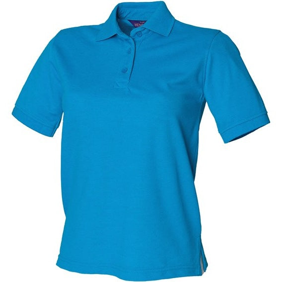 Henbury Women's 65/35 Polo Shirt Modern Fit Washable 60Â°C Workwear Top
