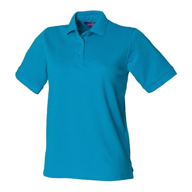 Henbury Women's 65/35 Polo Shirt Modern Fit Washable 60Â°C Workwear Top
