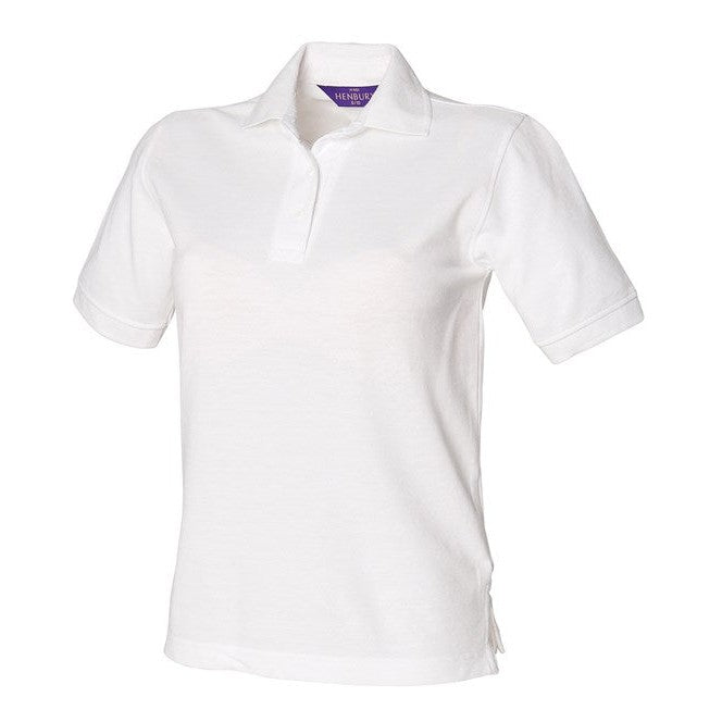 Henbury Women's 65/35 Polo Shirt Modern Fit Washable 60Â°C Workwear Top