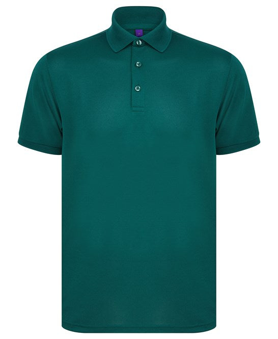 Henbury Recycled Polyester Polo Shirt with Wicking Properties - Eco-Friendly Fit