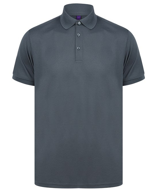 Henbury Recycled Polyester Polo Shirt with Wicking Properties - Eco-Friendly Fit