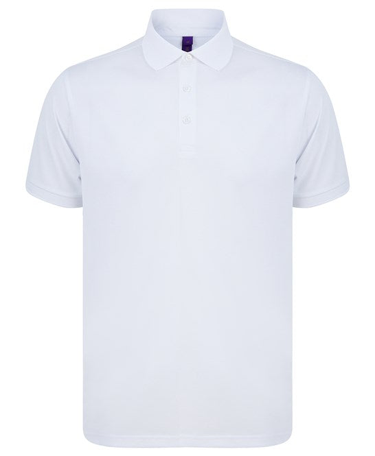 Henbury Recycled Polyester Polo Shirt with Wicking Properties - Eco-Friendly Fit