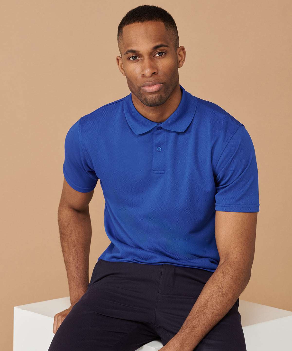 Henbury Coolplus Polo Shirt Lime Green Wicking Performance Micro PiquÃ©