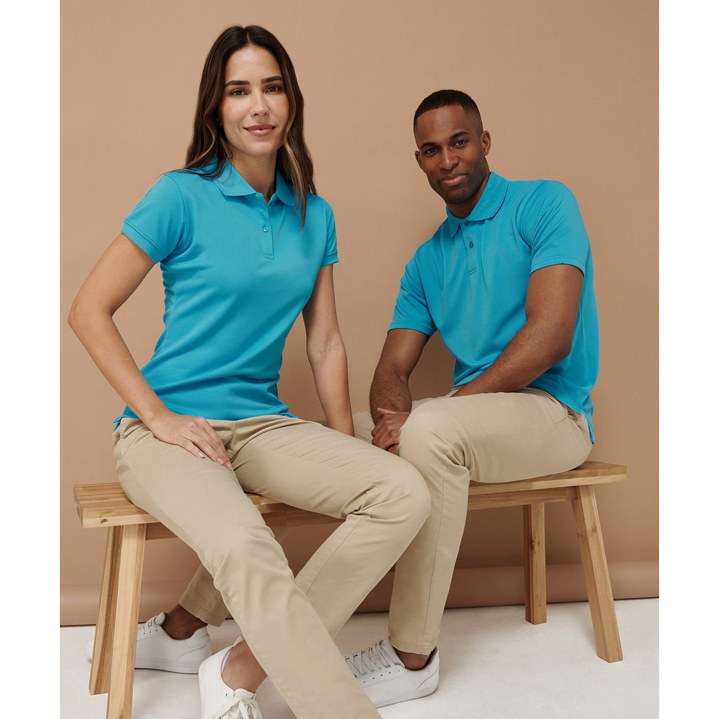 Henbury Coolplus Polo Shirt Bright Jade Wicking Performance Micro PiquÃ©