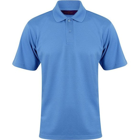 Henbury Coolplus Polo Shirt Mid Blue Wicking Performance Easycare Sizes XXS-5XL
