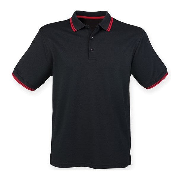 Henbury Double Tipped Coolplus Polo Shirt Wicking Yarn Smart Casual Wear