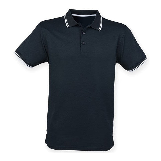 Henbury Double Tipped Coolplus Polo Shirt Wicking Yarn Smart Casual Wear