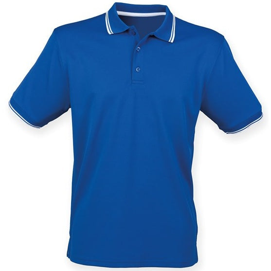 Henbury Double Tipped Coolplus Polo Shirt Wicking Yarn Smart Casual Wear