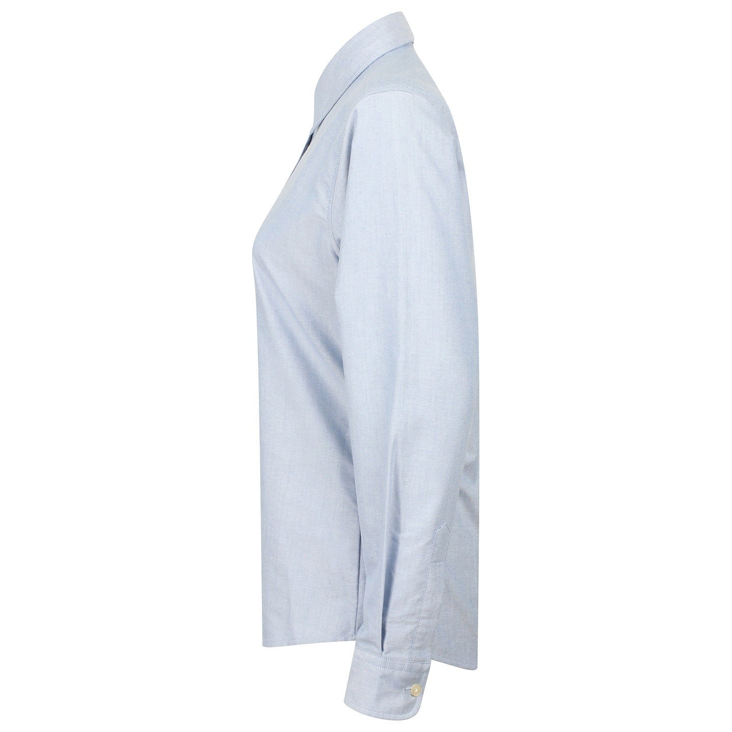 Henbury Women's Classic Long Sleeve Oxford Shirt Wrinkle Resistant Cotton Blend