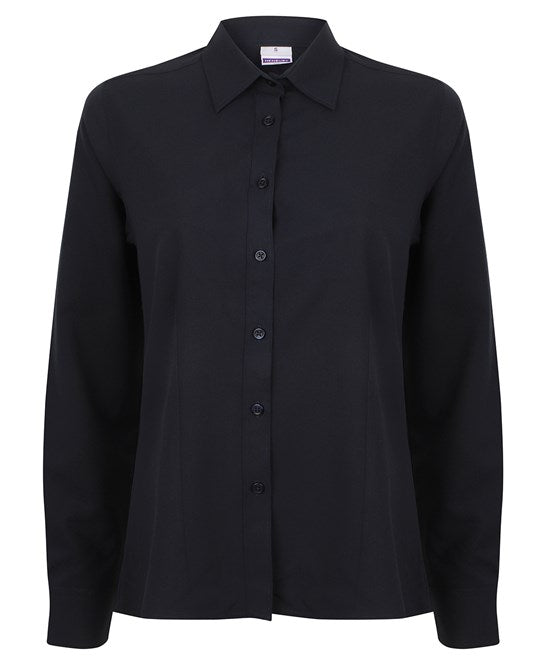 Henbury Women's Antibacterial Long Sleeve Wicking Shirt Quick Dry UV Protection