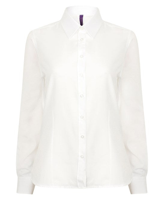 Henbury Women's Antibacterial Long Sleeve Wicking Shirt Quick Dry UV Protection