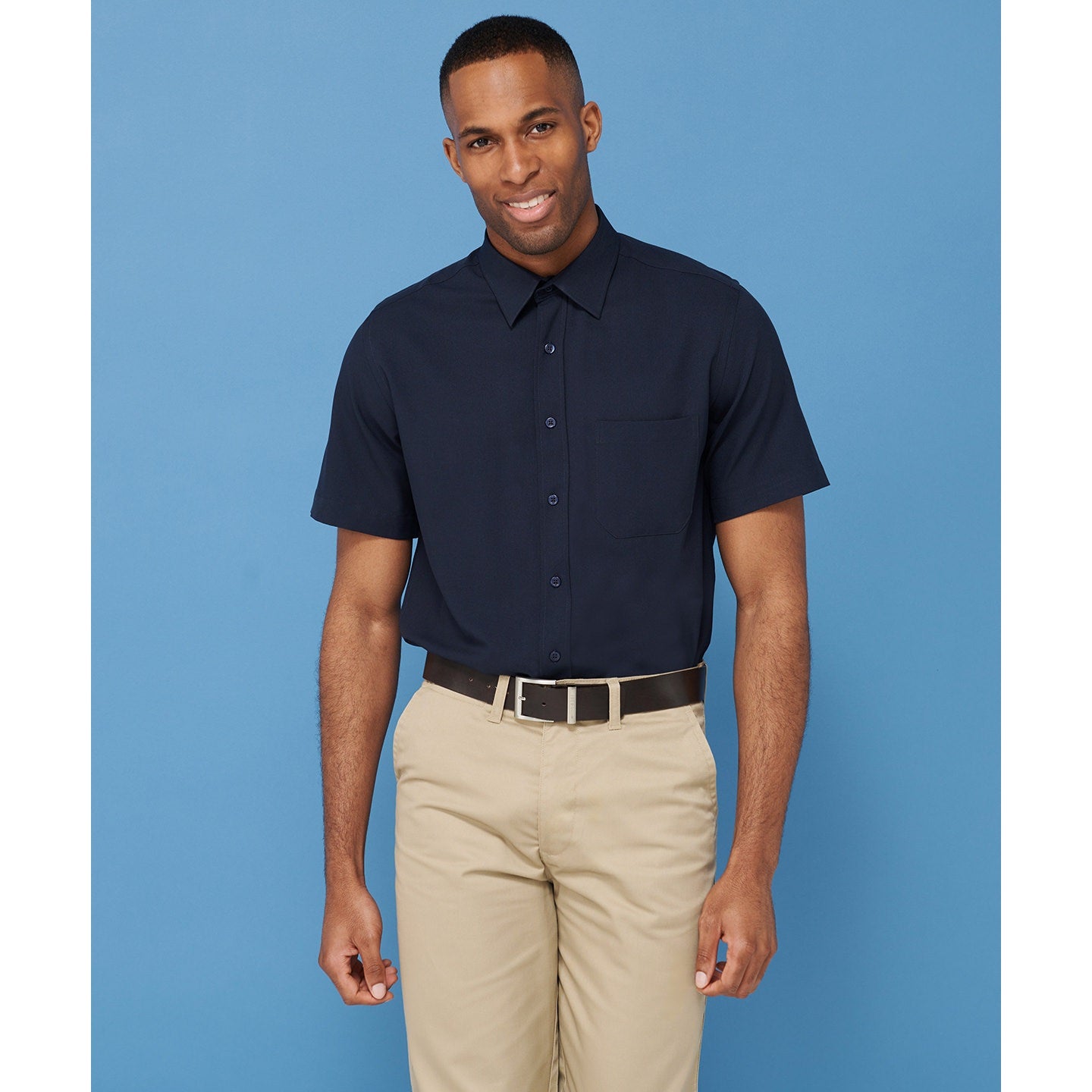 Henbury Antibacterial Wicking Short Sleeve Shirt Quick Dry Regular Fit S-4XL