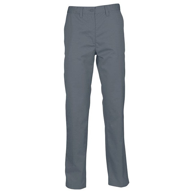 Henbury Women's Chino Trousers Flat Front Straight Leg Workwear Sizes XS-4XL