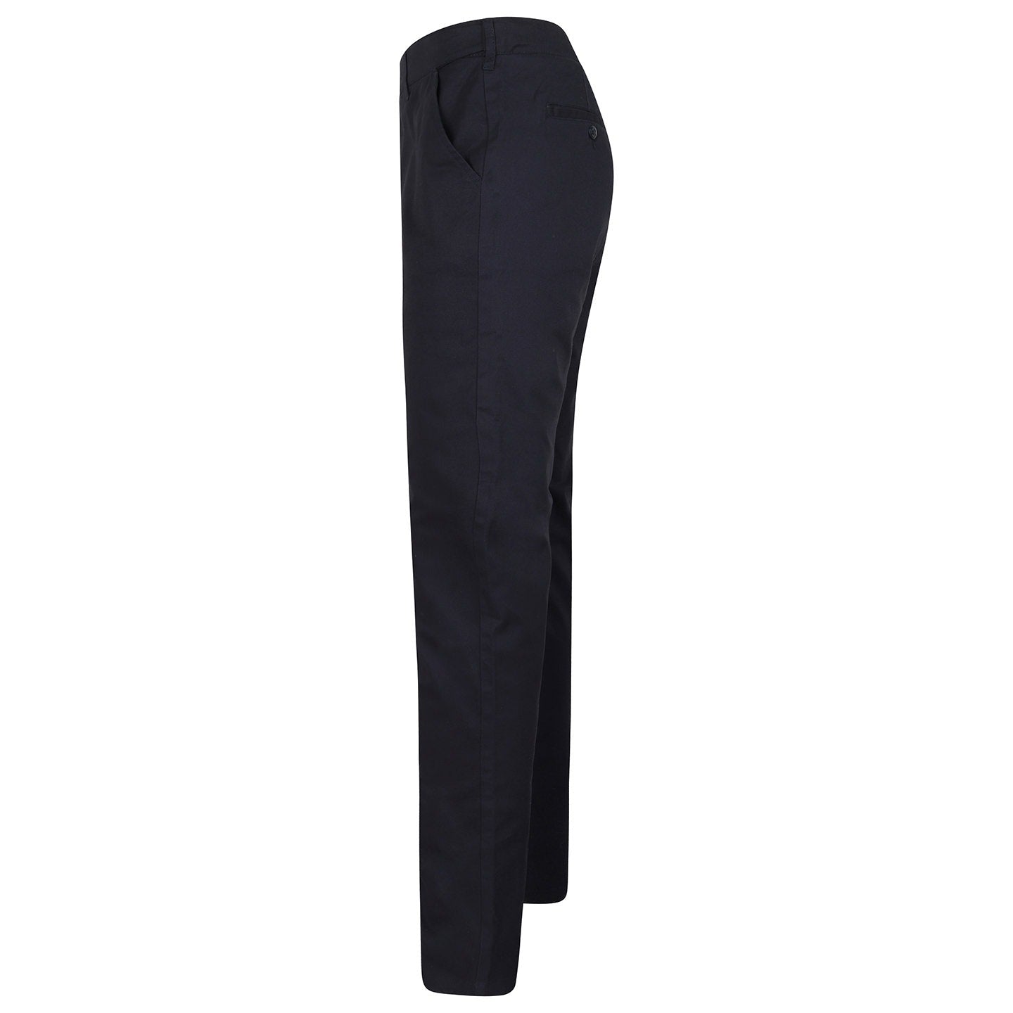 Henbury Stretch Chinos Slim Fit Flex Waistband Cotton Twill Men's Trousers