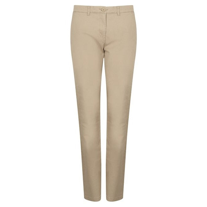 Henbury Women's Slim Fit Stretch Chinos Cotton Blend Twill Trousers Size 8-22