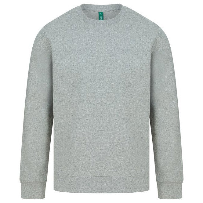Henbury Unisex Sustainable Sweatshirt Recycled Cotton Polyester Crew Neck