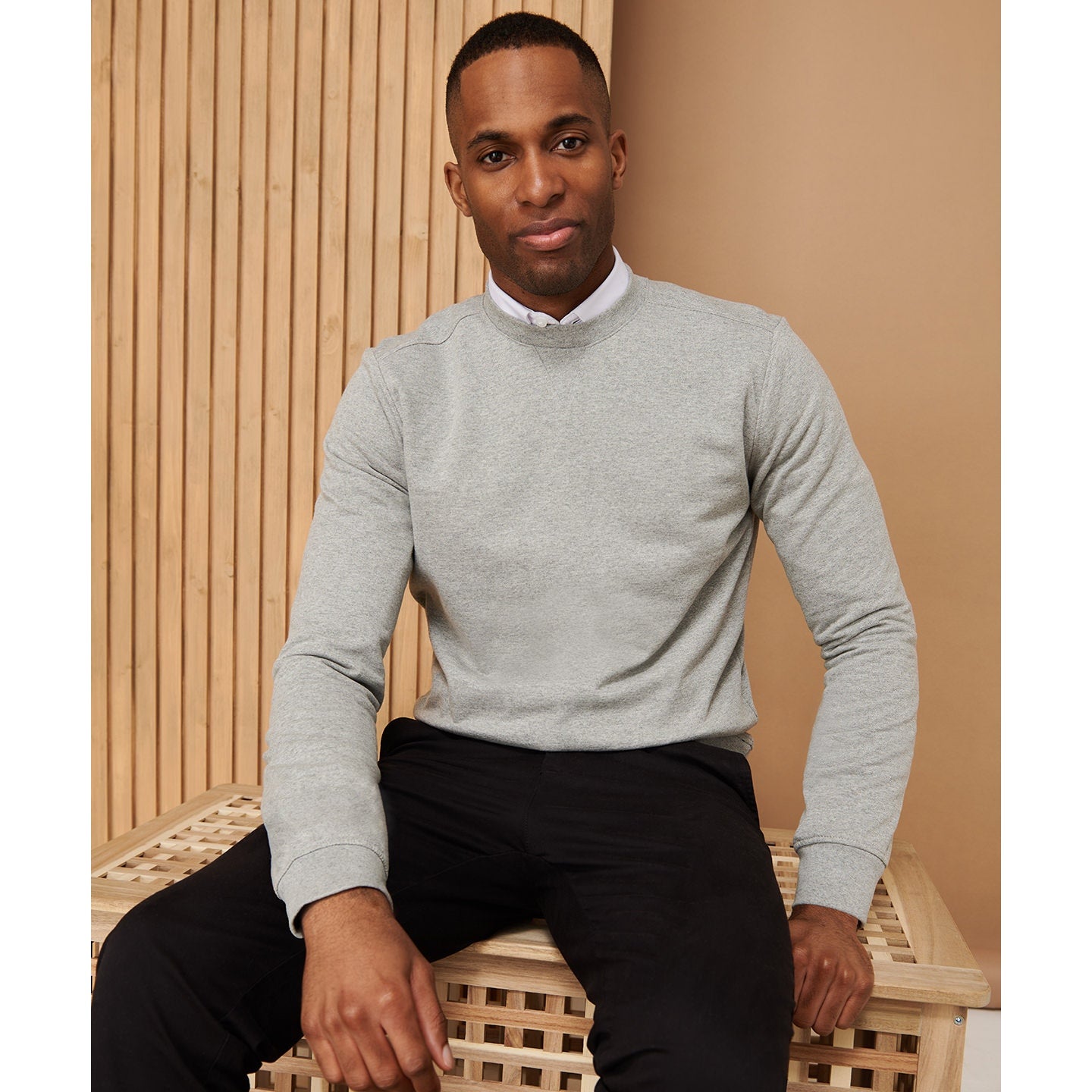 Henbury Unisex Sustainable Sweatshirt Recycled Cotton Polyester Crew Neck