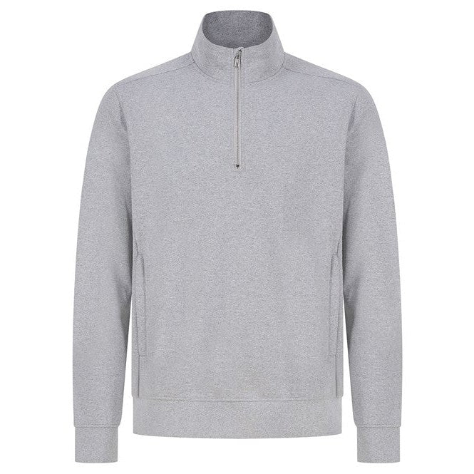 Henbury Unisex Sustainable Â¼ Zip Sweatshirt Recycled Materials Eco-Friendly