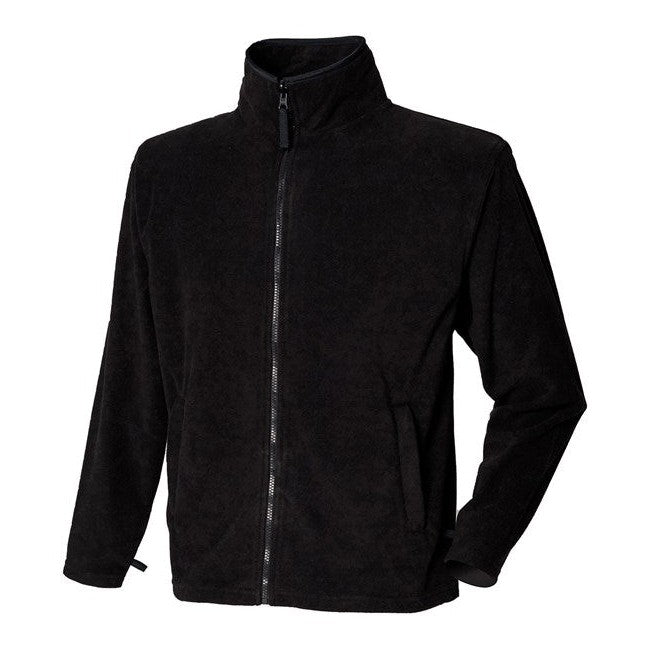 Henbury Microfleece Jacket Soft Anti-Pill Finish with Zip Pockets Sizes S-3XL