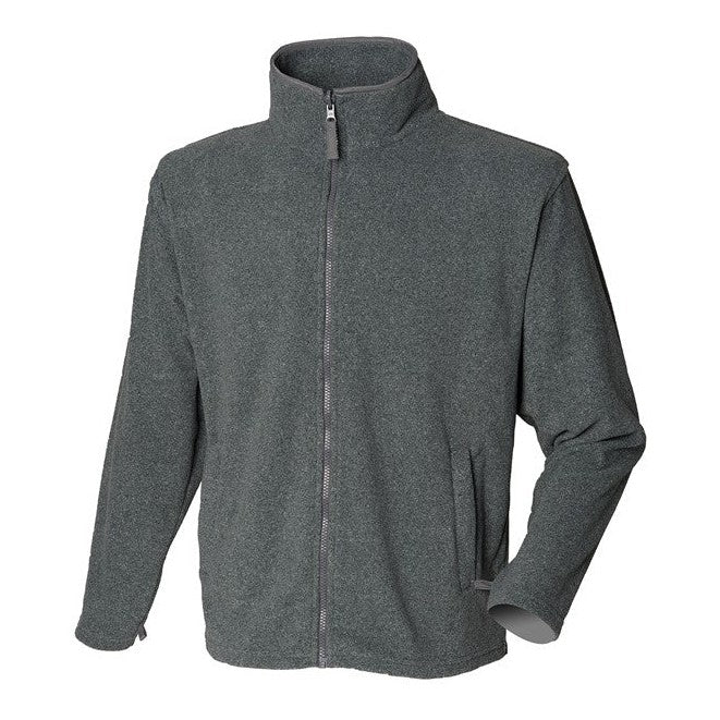 Henbury Microfleece Jacket Soft Anti-Pill Finish with Zip Pockets Sizes S-3XL