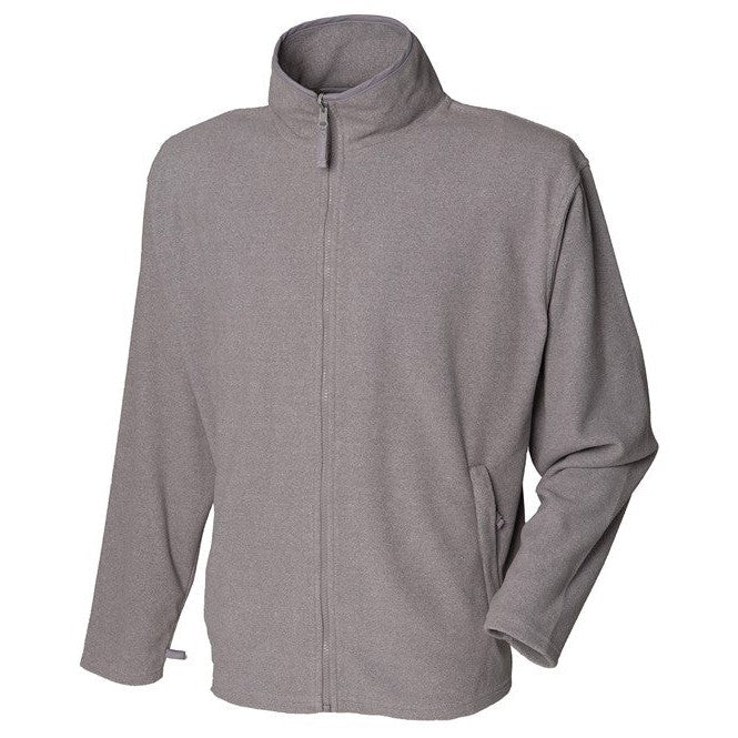 Henbury Microfleece Jacket Soft Anti-Pill Finish with Zip Pockets Sizes S-3XL