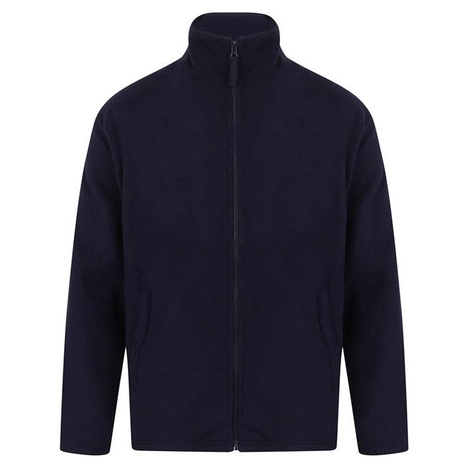 Henbury Microfleece Jacket Soft Anti-Pill Finish with Zip Pockets Sizes S-3XL