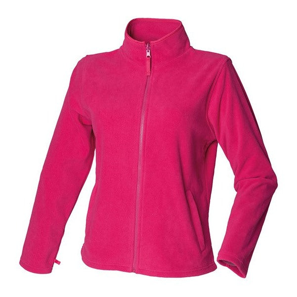 Henbury Women's Microfleece Jacket Full Zip Soft Warm Anti-Pill Polyester