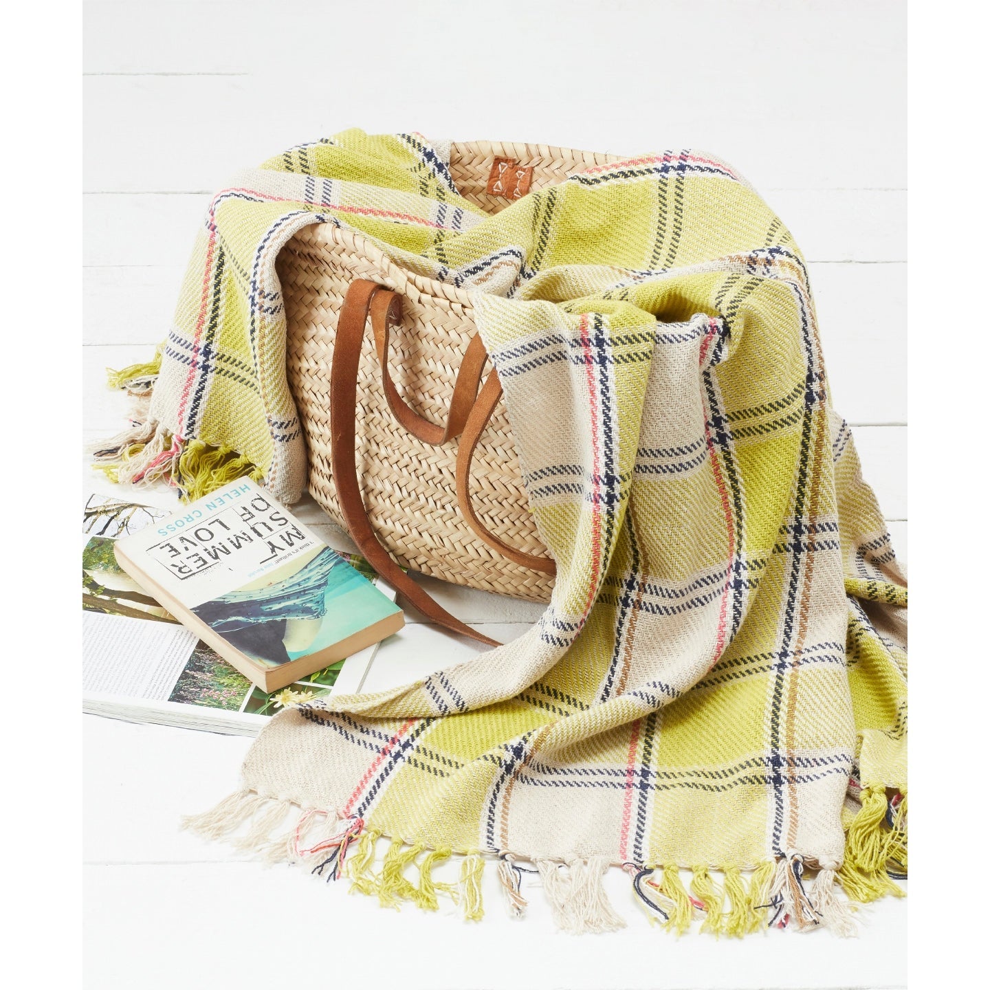 Eco-Friendly Recycled Cotton Picnic Blanket 120x150cm Durable Sustainable
