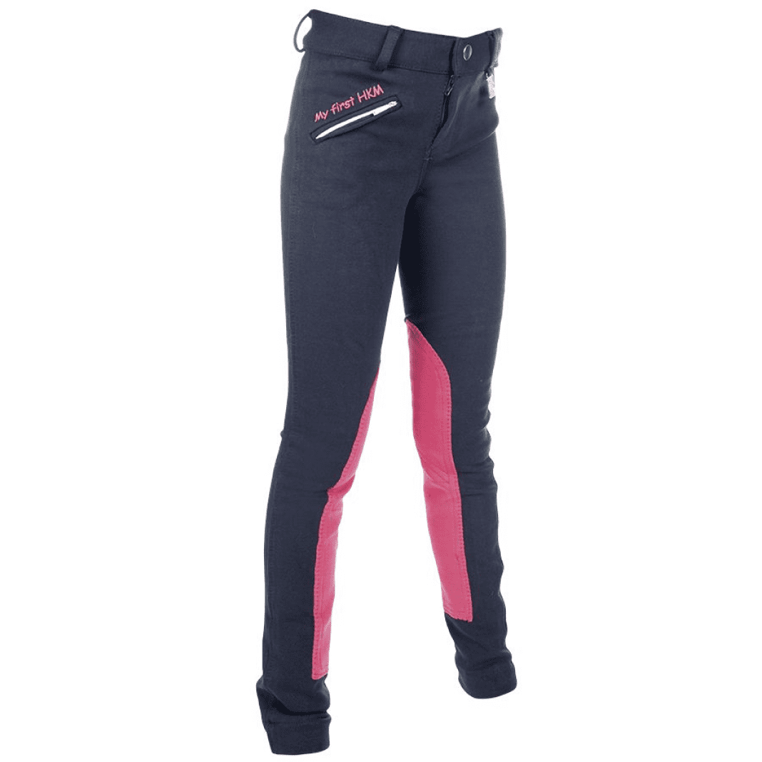 HKM My First Riding Breeches Soft Comfortable Breathable with Knee Patch