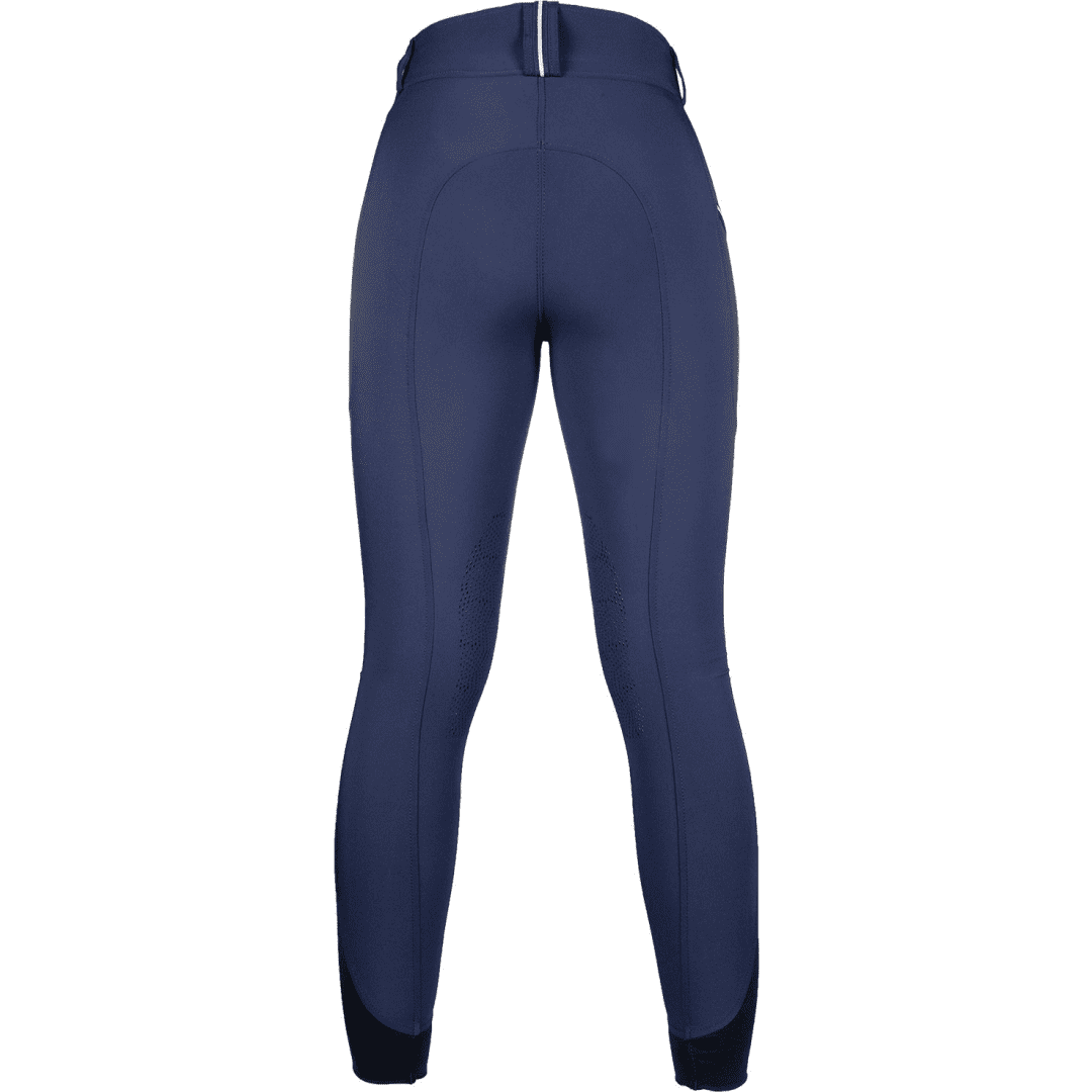 HKM Comfort FLO Style Silicone Knee Patch Riding Breeches for Equestrian