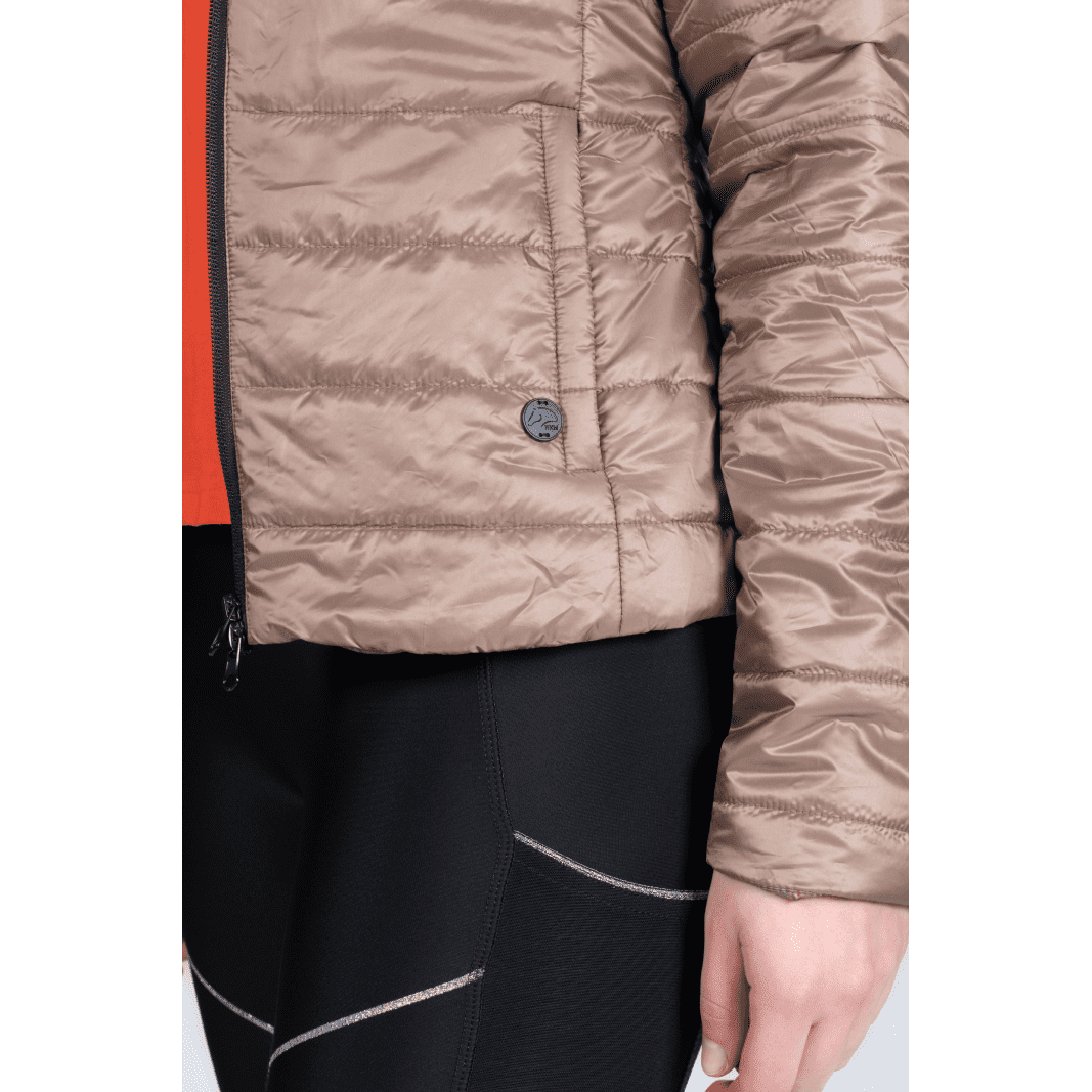 HKM Savona Style Quilted Jacket with Inside Print and Zip Pockets
