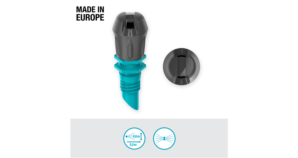 Gardena Micro Strip Sprinkler for Efficient Watering of Flower Beds 2.75m