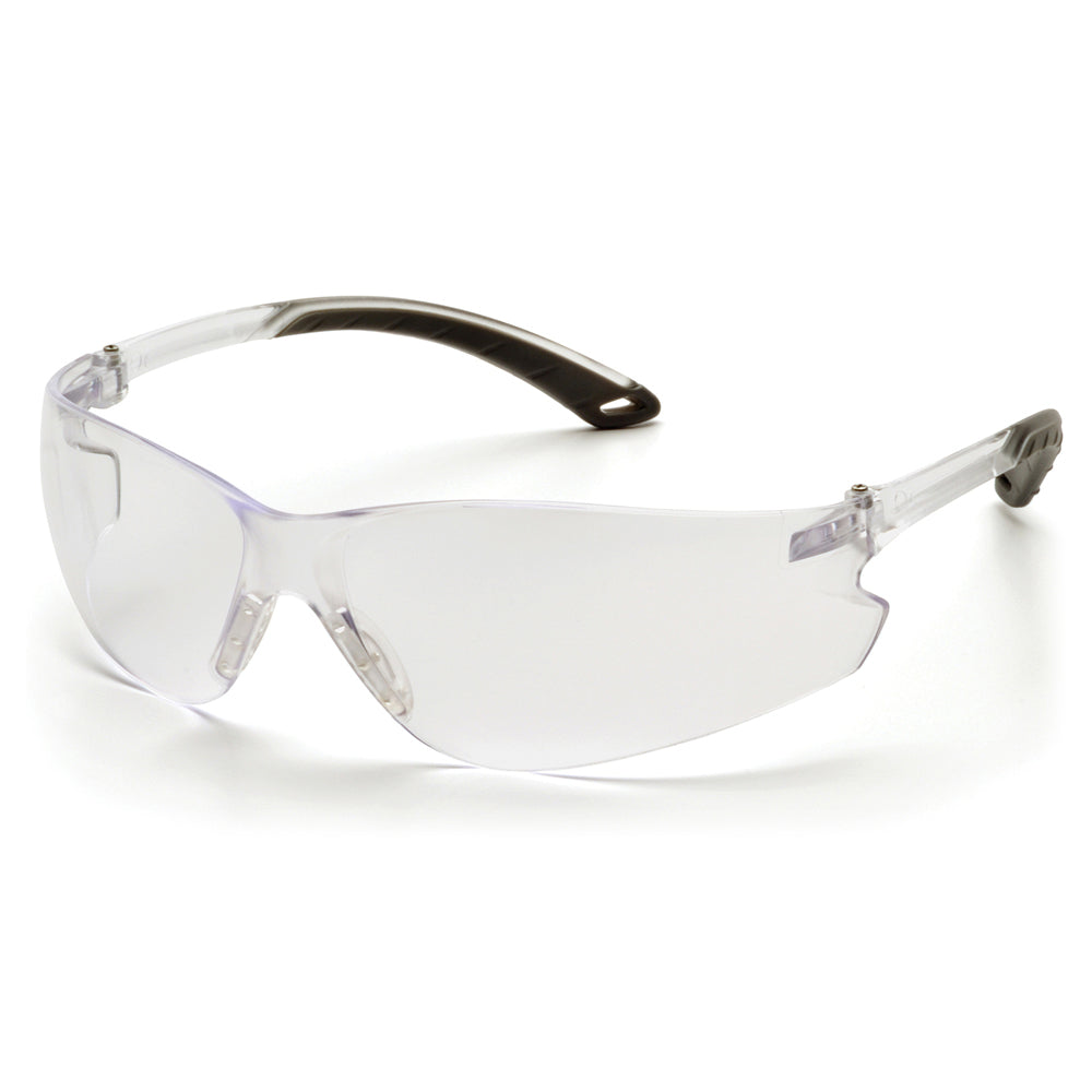Pyramex Itek Safety Glasses Clear Anti-Fog Lightweight Frameless Design