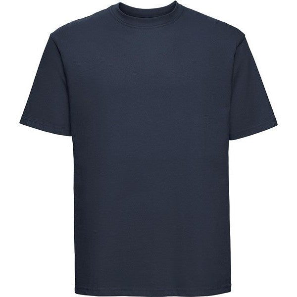 Russell Europe Super Ringspun Classic T-Shirt French Navy Cotton Sizes XS-4XL