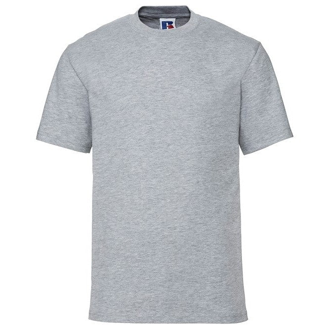 Russell Europe Super Ringspun Classic T-Shirt Light Oxford Cotton Sizes XS-4XL
