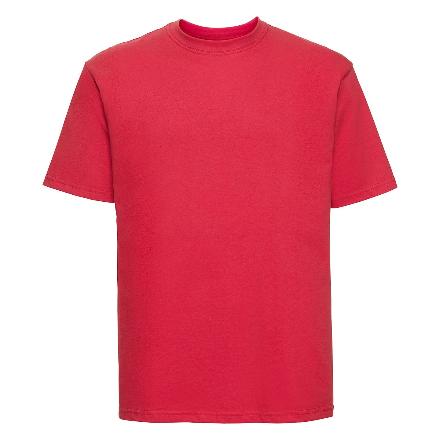 Russell Europe Super Ringspun Classic T-Shirt Bright Red Cotton Sizes XS-4XL