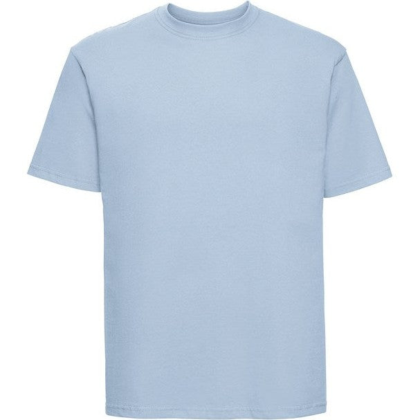 Russell Europe Super Ringspun Classic T-Shirt Mineral Blue Cotton Sizes XS-4XL