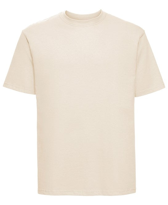 Russell Europe Super Ringspun Classic T-Shirt Natural Cotton Comfortable Fit