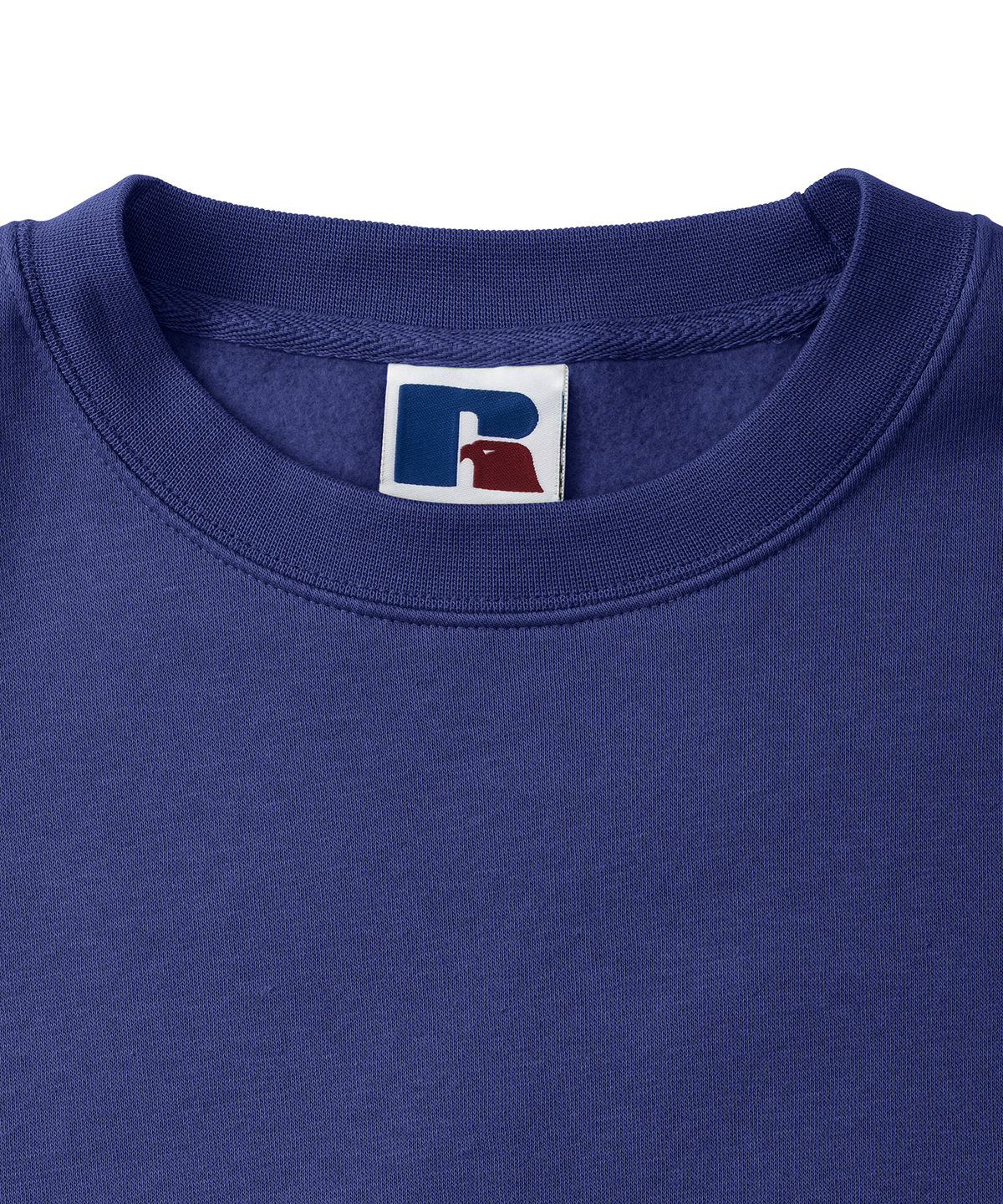 Russell Europe Set-In Sleeve Sweatshirt Bright Royal 80% Cotton Comfortable Fit