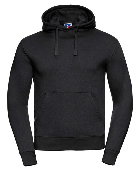 Russell Europe Authentic Hooded Sweatshirt Black Contemporary Fit Premium Fabric
