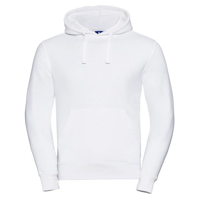 Russell Europe Authentic Hooded Sweatshirt White Premium Cotton Blend