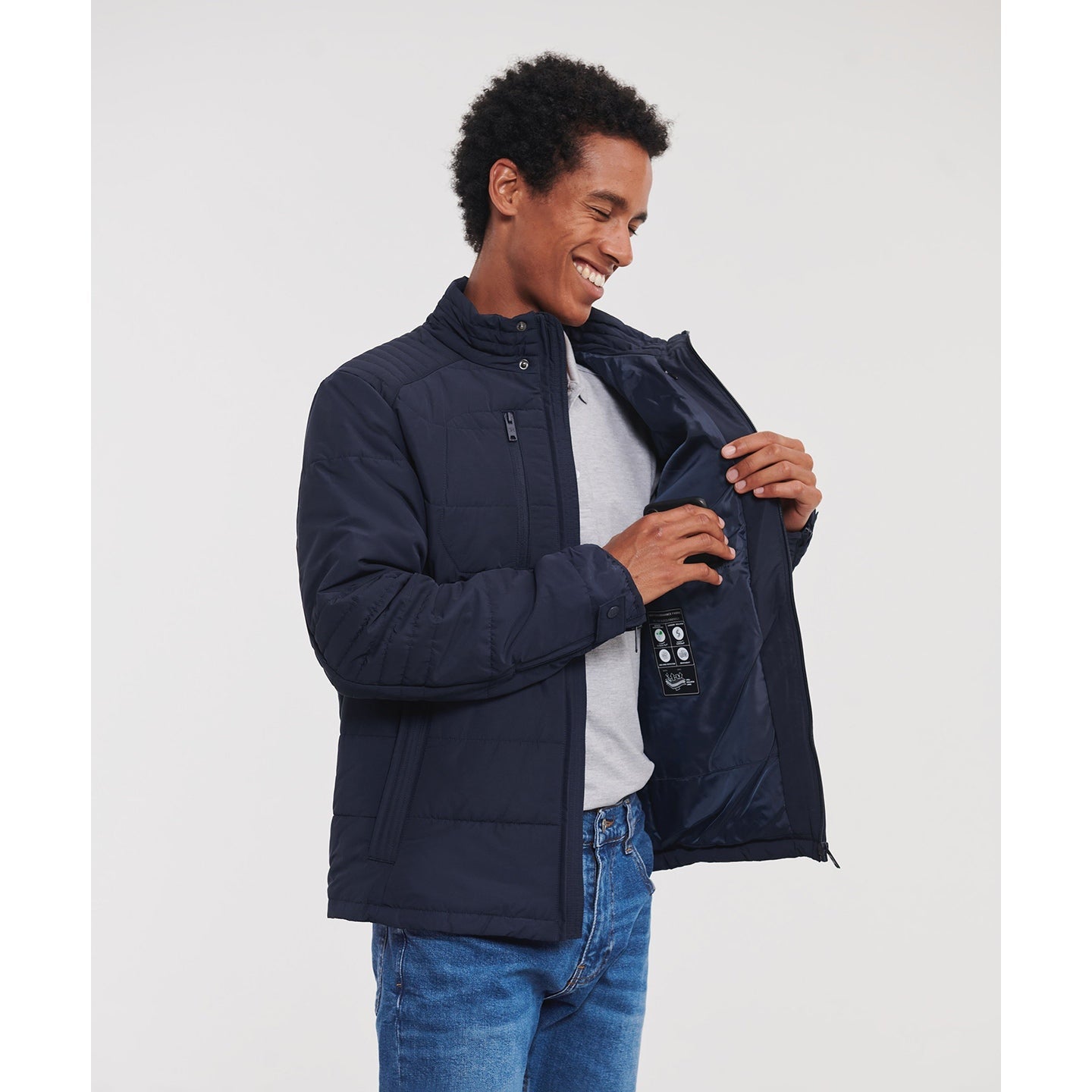 Russell Europe Cross Jacket Dupont Sorona Eco-Friendly PFC-Free Insulation
