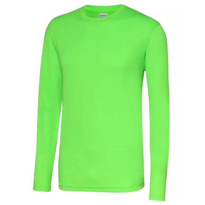 Awdis Just Cool Long Sleeve T-Shirt Moisture-Wicking Lightweight UPF 30+