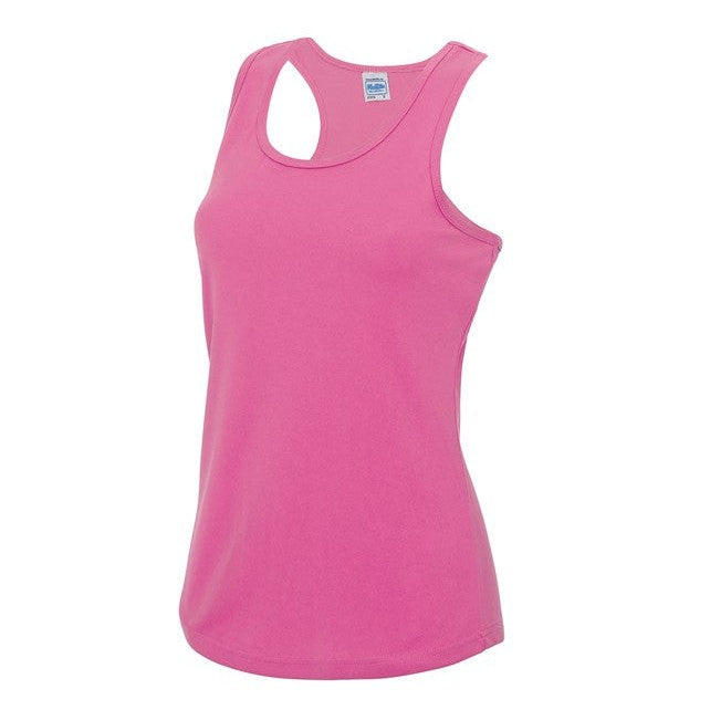 Awdis Just Cool Women's Racerback Vest Lightweight Sweat-Wicking UPF 30+