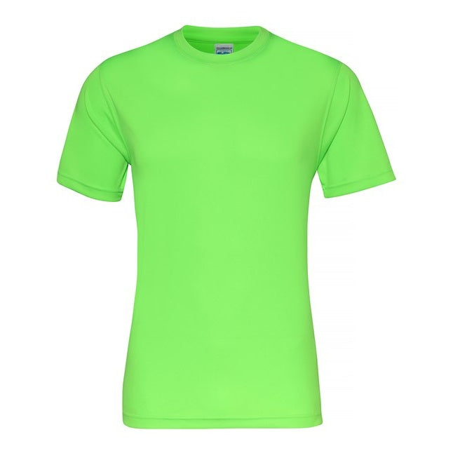 Awdis Just Cool Smooth T-Shirt Electric Green Lightweight Quick-Dry Fitness