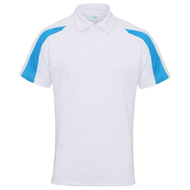 Awdis Just Cool Contrast Polo Shirt Lightweight Raglan Sleeves Team Sports