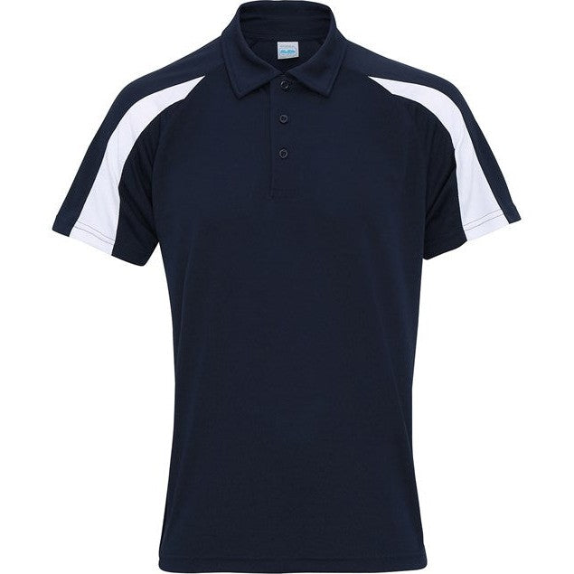Awdis Just Cool Contrast Polo Shirt Lightweight Raglan Sleeves Team Sports